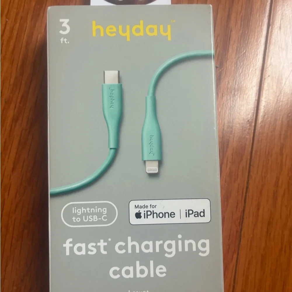 Heyday Mint Lightning to USB-C Cable - Picture 1 of 1